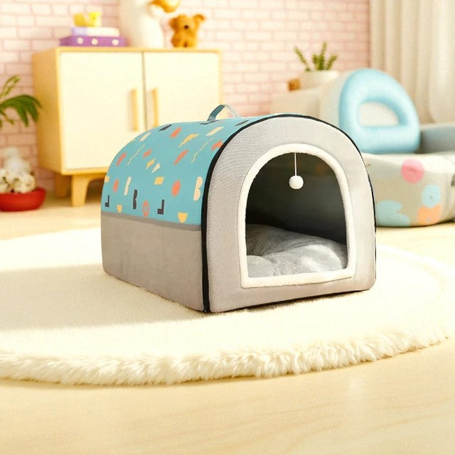 PawWarm Cozy House Bed