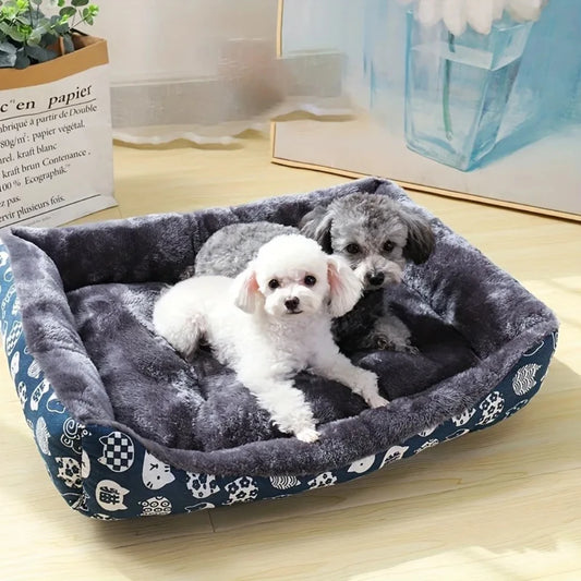 VelvetComfort Pet Bed with High-Density Foam