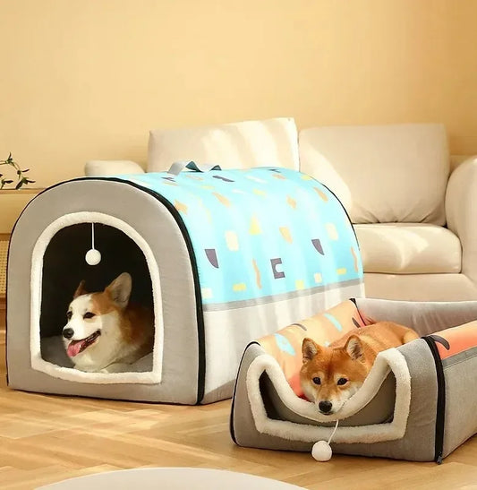 PawWarm Cozy House Bed